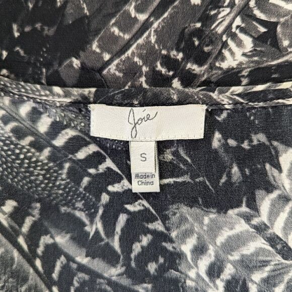 Joie Silk Top SM Feather Dark Swan Romantic Whimsigoth Fairy Grunge Mobwife - Picture 2 of 12